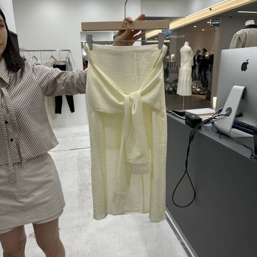 THE VALUE韓國代購女士新款時尚休閑熱賣職業26春夏長裙THE VALUE長裙