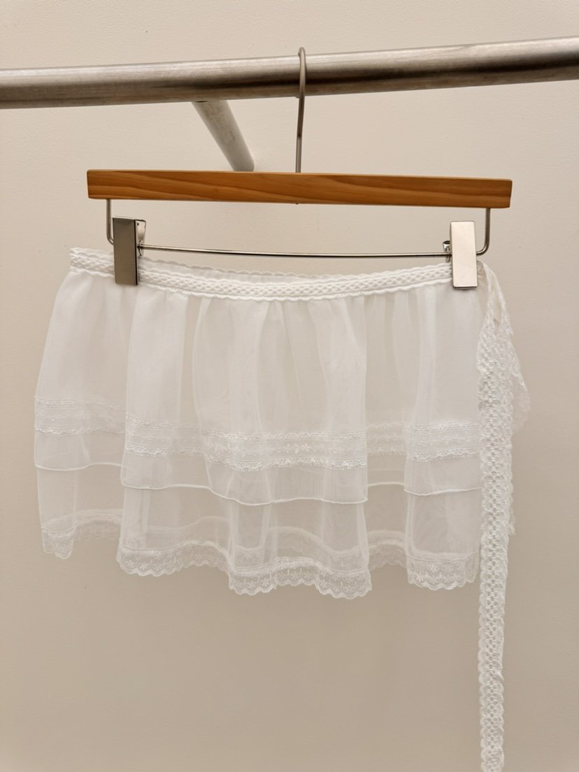 THORE韓國東大門代購女裝新款熱賣推薦人氣26春夏短裙透明THORE短裙