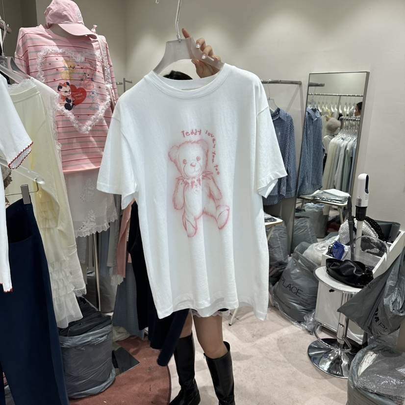 MIMME/LOOKK韓國東大門代購女裝新款時尚熱賣休閑推薦T恤MIMME/LOOKKT恤