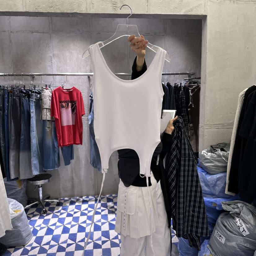 AMOUR韓國代購女裝新品職業熱賣26春夏推薦人氣休閑吊帶背心AMOUR吊帶/背心