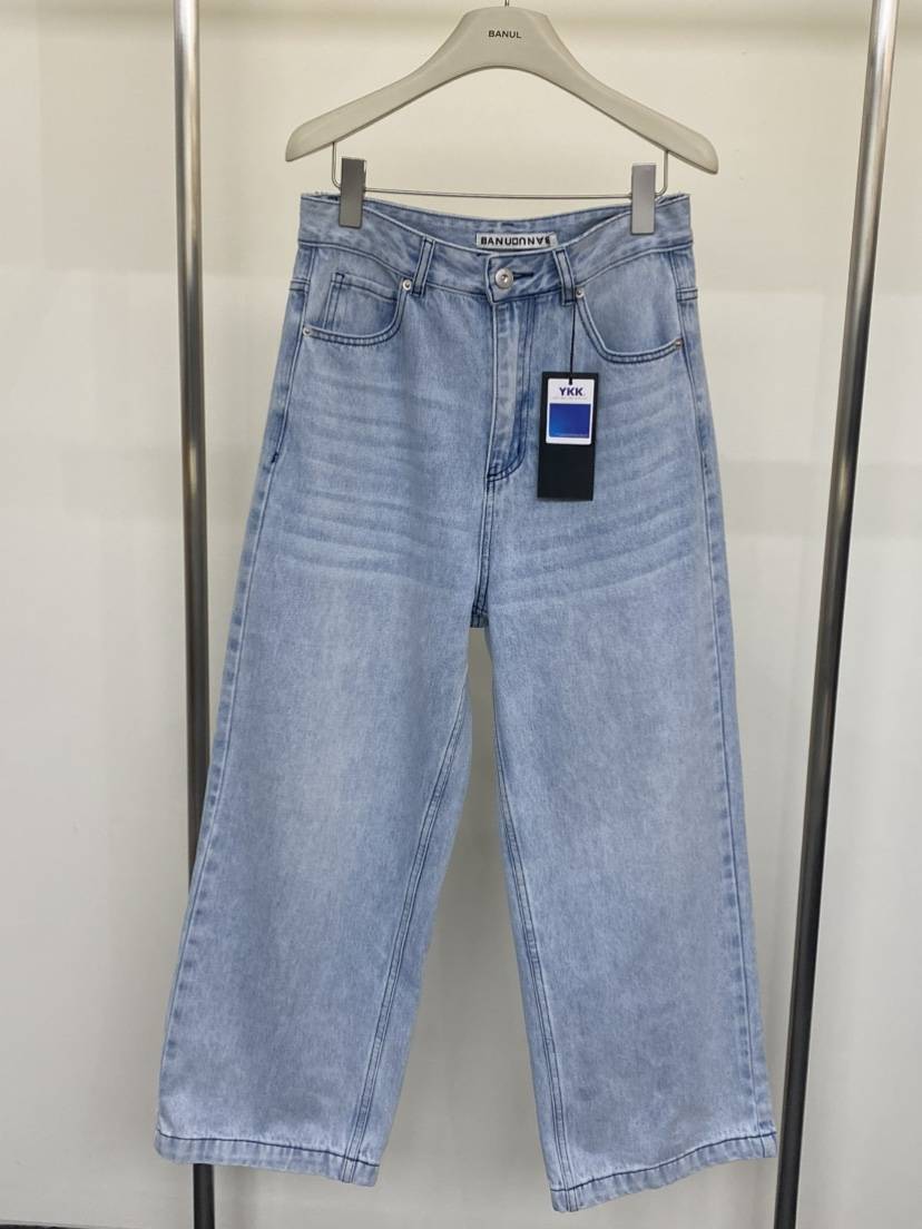 BANUL韓國直郵實拍女士新品推薦時尚休閑人氣26春夏牛仔褲BANUL牛仔褲