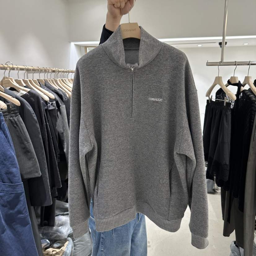 CONNAUGHT/DAILYJUD韓國直郵女裝新品熱賣時尚針織衫拉鏈CONNAUGHT/DAILYJUD針織衫