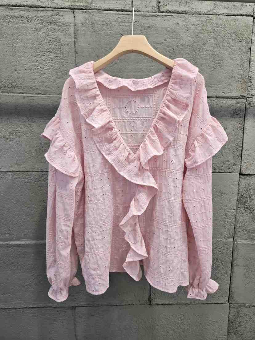 10CC韓國代購女裝新款休閑推薦時尚熱賣職業26春夏襯衫蕾絲衫10CC襯衫/蕾絲衫