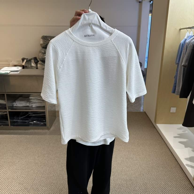 ARTISANAL韓國代購女裝新品人氣休閑熱賣職業T恤插肩袖船領ARTISANALT恤