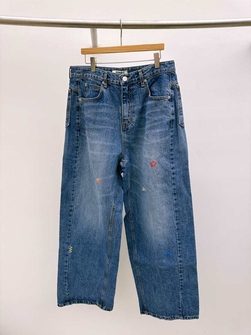 THORE韓國直郵女裝新款休閑熱賣推薦人氣26春夏真品牛仔褲THORE牛仔褲