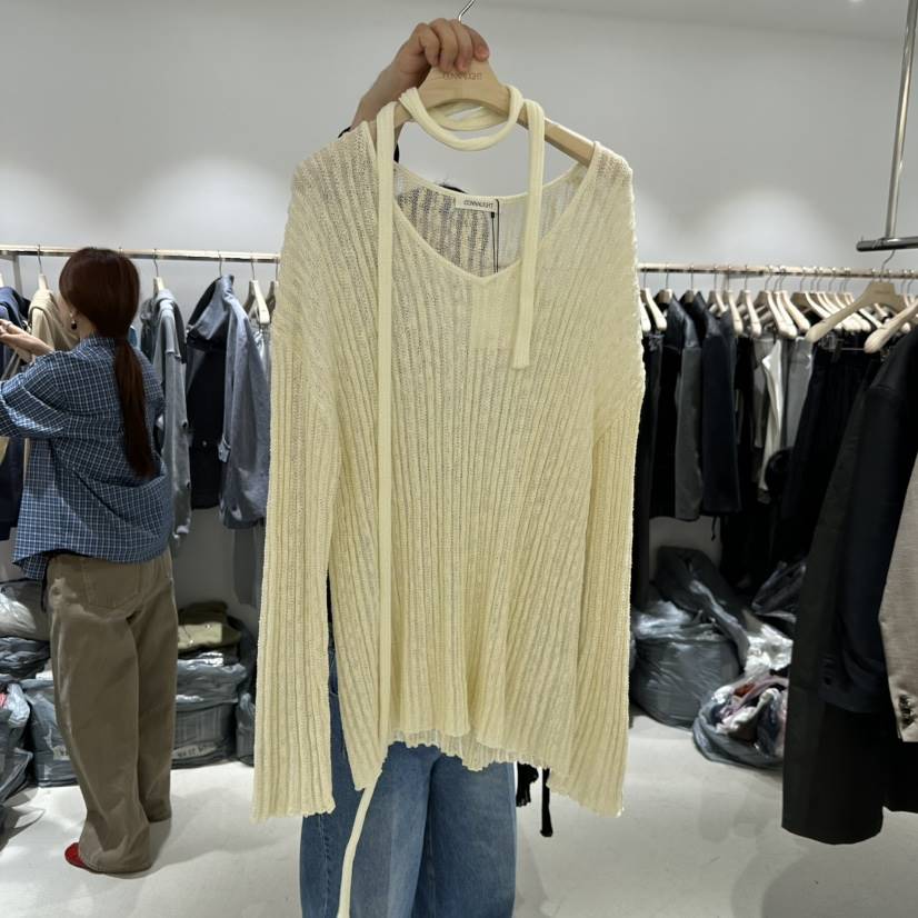 CONNAUGHT/DAILYJUD東大門實拍女裝新品職業26春夏針織衫圍巾CONNAUGHT/DAILYJUD針織衫