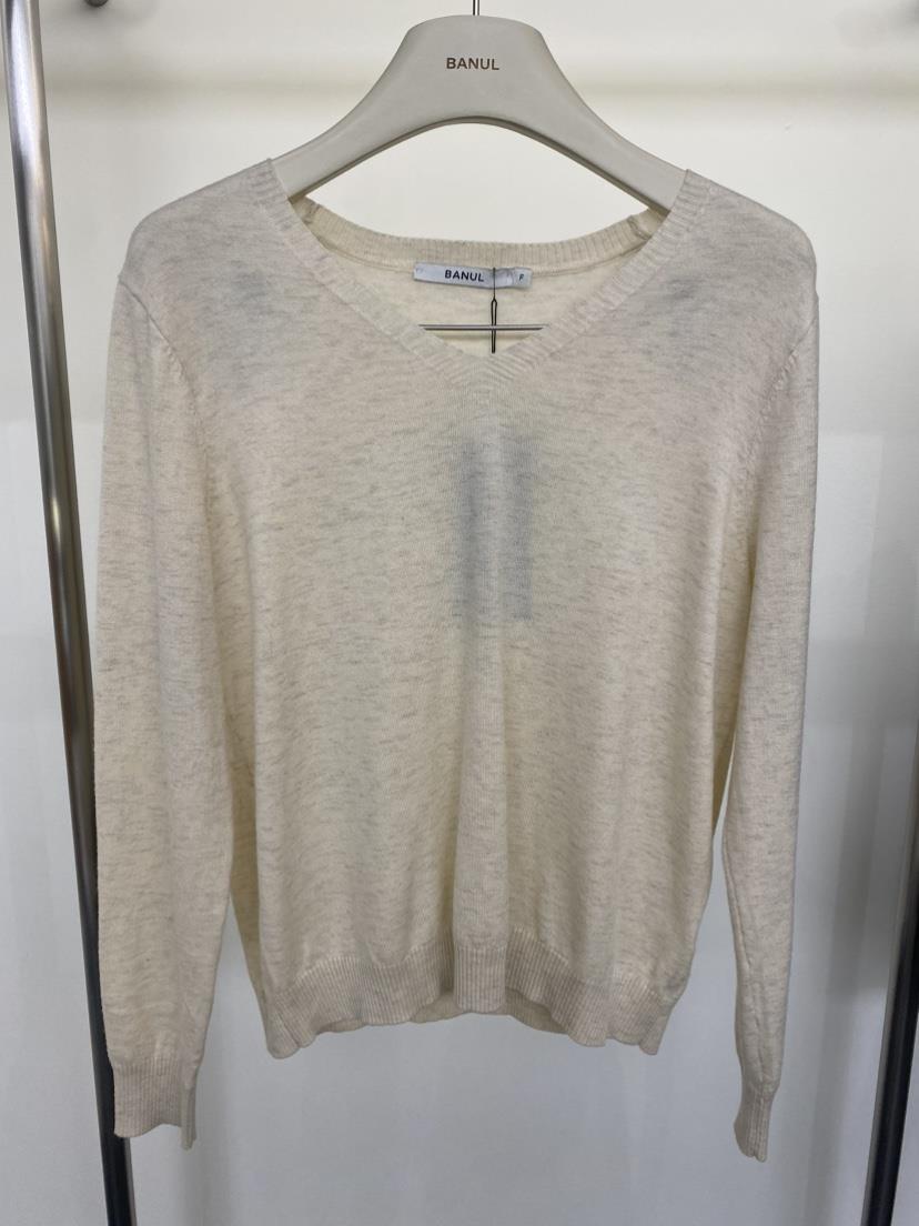 BANUL韓國代購女裝新款熱賣休閑真品推薦時尚針織衫V領柔軟BANUL針織衫
