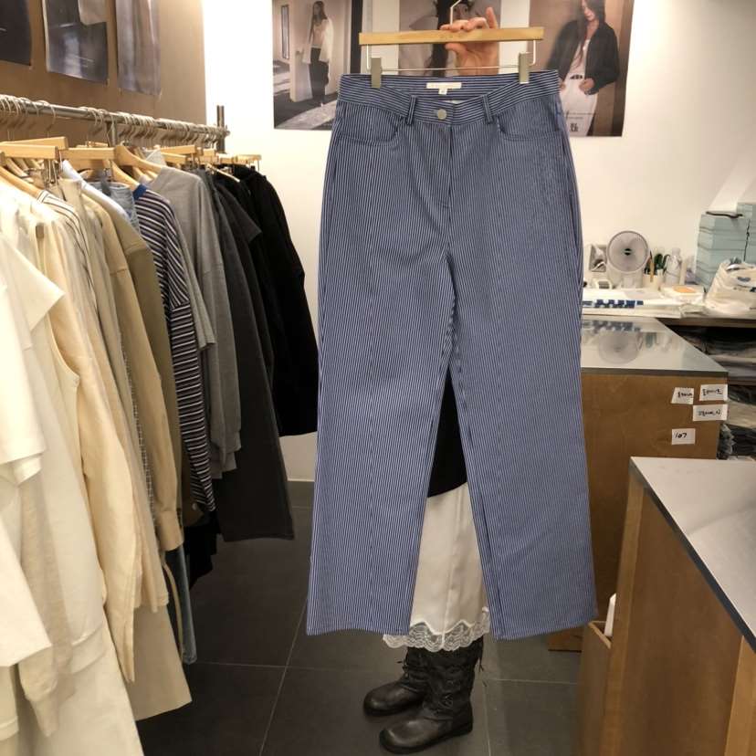 BLAIR韓國直郵女裝新款推薦休閑熱賣26春夏職業休閑褲條紋BLAIR seoul休閑褲