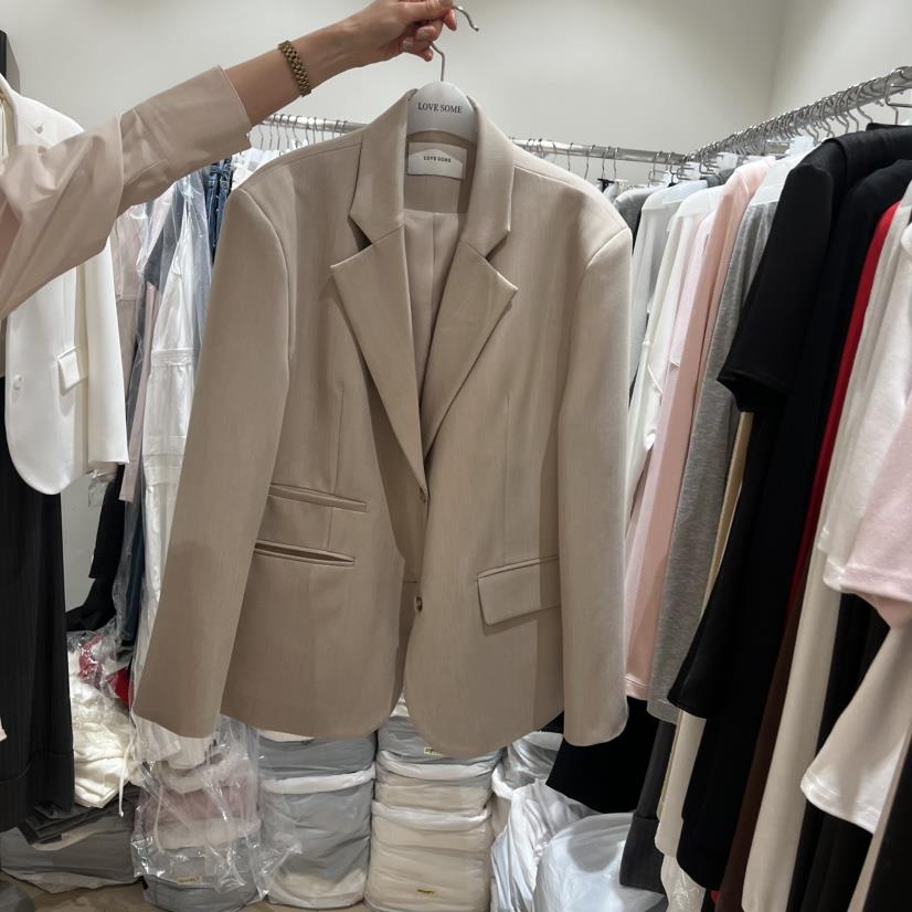 LOVE SOME韓國直郵女士新品推薦休閑熱賣26春夏夾克雙扣夾克LOVE SOME夾克