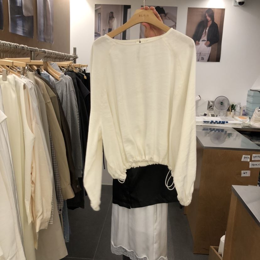 BLAIR韓國代購女裝新款真品人氣職業熱賣襯衫蕾絲衫插肩袖BLAIR seoul襯衫/蕾絲衫