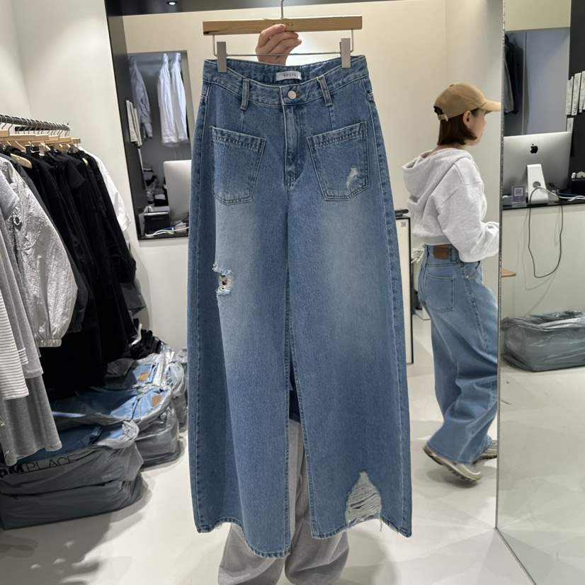 BEENS韓國代購女裝新款真品推薦熱賣休閑26春夏時尚牛仔褲BEENS牛仔褲