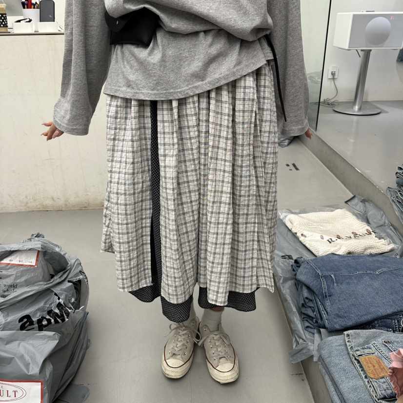 VAULT東大門實拍女裝新品26春夏職業休閑時尚推薦人氣長裙VAULT長裙