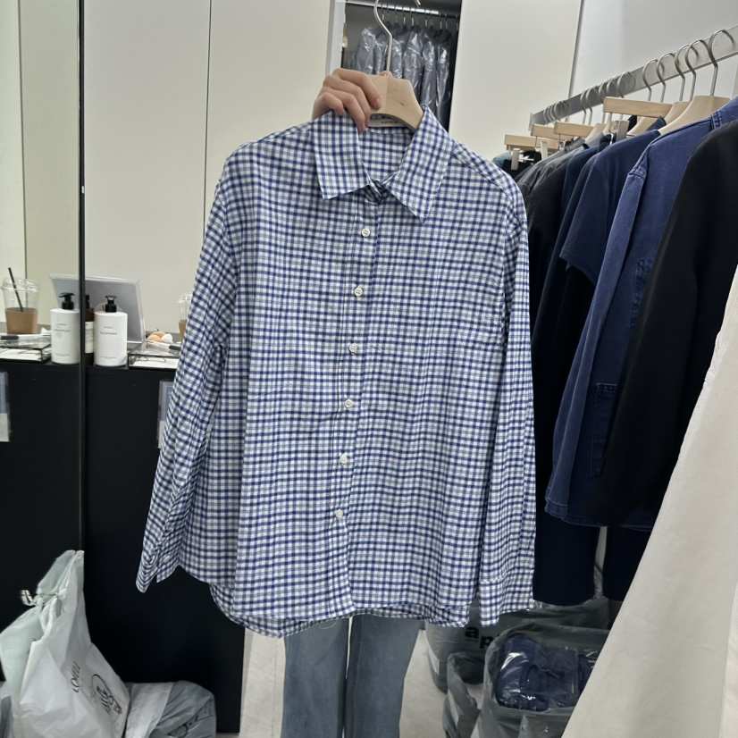 WRITTEN BY東大門代購女裝新款真品26春夏襯衫蕾絲衫格子WRITTEN BY襯衫/蕾絲衫