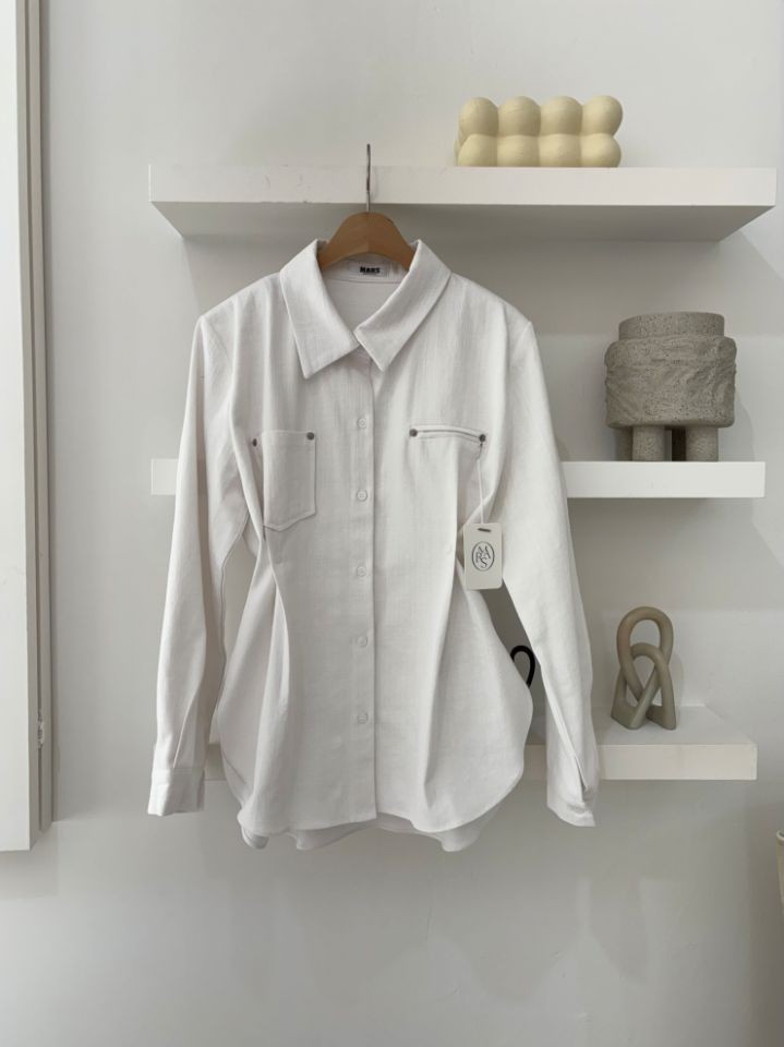 mars韓國代購女士新款26春夏休閑職業推薦時尚襯衫蕾絲衫mars襯衫/蕾絲衫