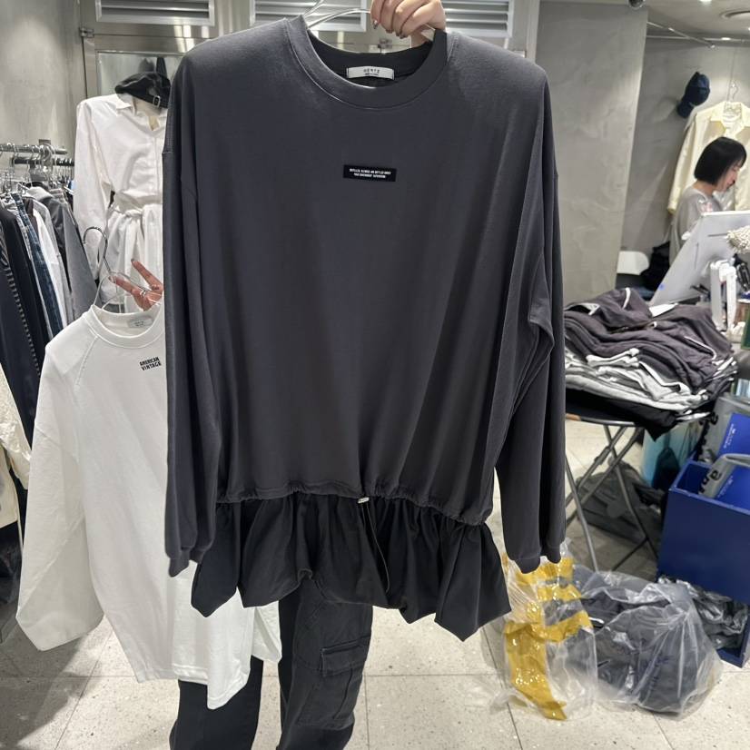 HERTZ-P韓國代購女士新款休閑職業26春夏推薦熱賣長袖T恤HERTZ-P長袖T恤