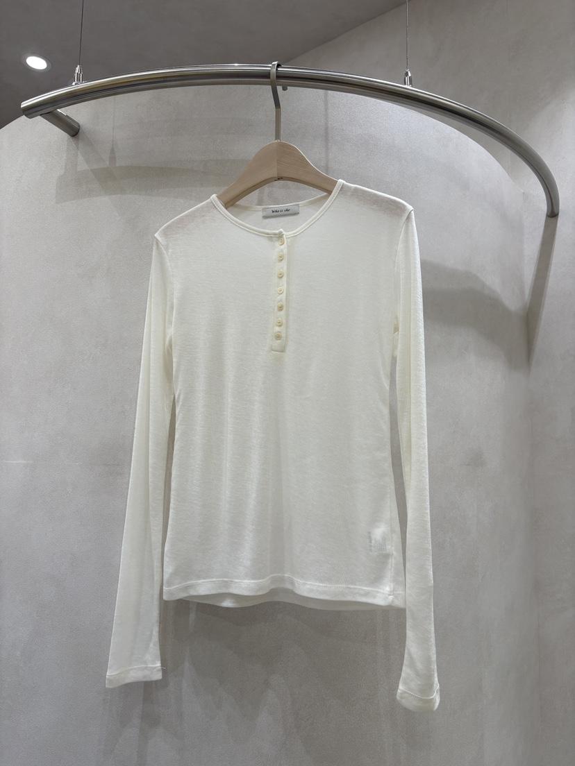 WHO IS SHE韓國直郵女士新品26春夏時尚人氣職業長袖T恤WHO IS SHE長袖T恤