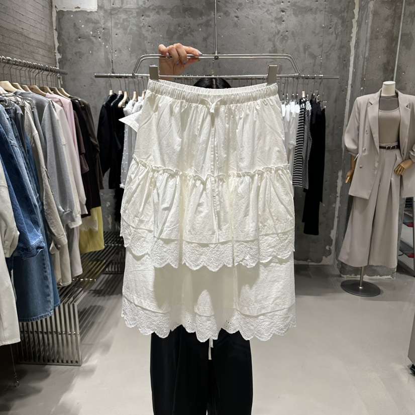 JUNI韓國直郵實拍女士新款人氣推薦職業休閑半身裙中短裙my juni半身裙/中短裙