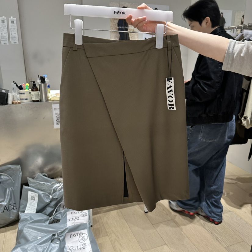 FAVOR-P韓國東大門直郵女士新款職業推薦時尚半身裙中短裙FAVOR-P半身裙/中短裙