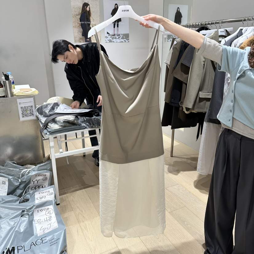 FAVOR-P韓國直郵實拍女裝新品職業休閑人氣時尚26春夏連衣裙FAVOR-P連衣裙