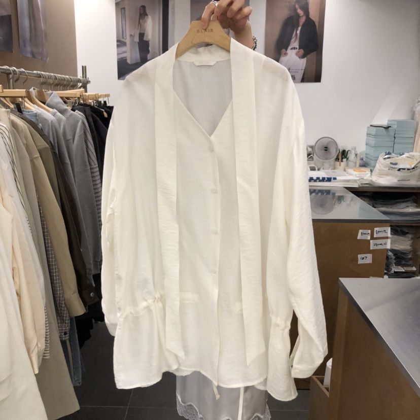 BLAIR韓國東大門代購女士新品時尚人氣職業襯衫蕾絲衫圍巾BLAIR seoul襯衫/蕾絲衫