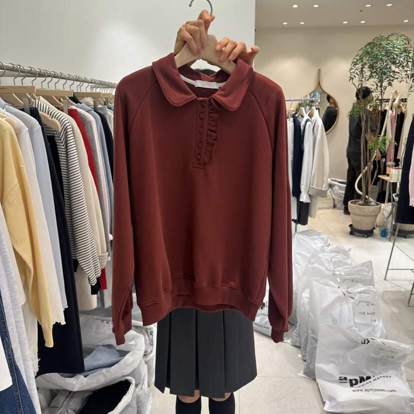 GRACIA韓國直郵女士新品職業休閑熱賣26春夏時尚衛衣紐扣GRACIA衛衣