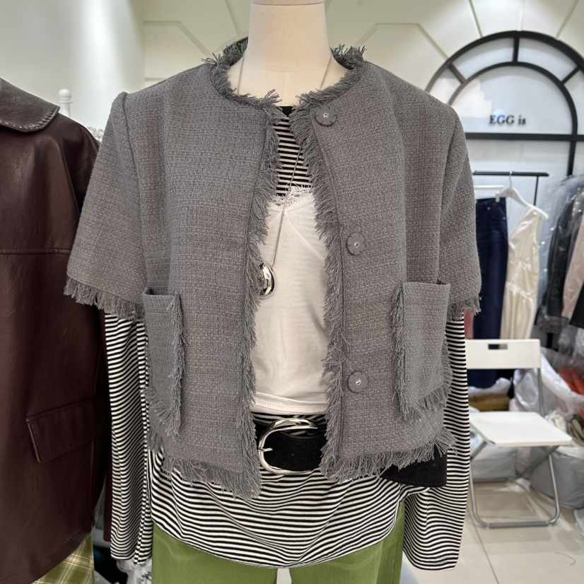 EGG IS韓國直郵實拍女士新品26春夏熱賣時尚人氣休閑夾克EGG IS夾克