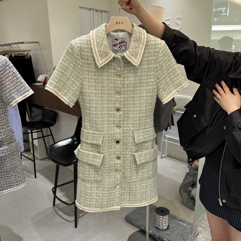 BES韓國直郵實拍女裝新款休閑時尚人氣推薦職業26春夏連衣裙BES SEOUL連衣裙