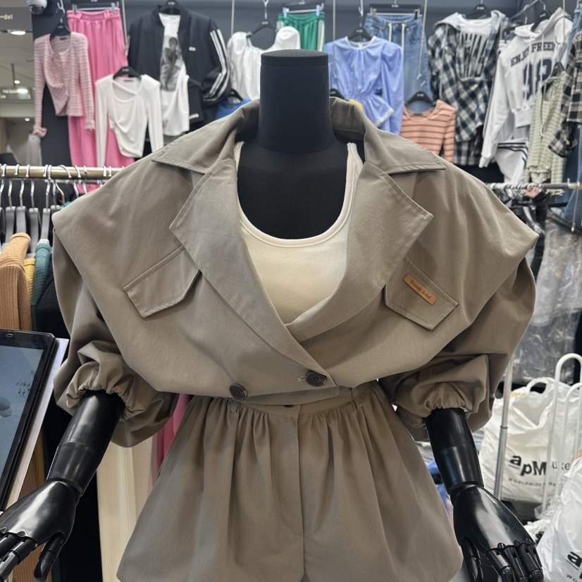 A-DEL韓國東大門代購女裝新品職業熱賣休閑人氣26春夏夾克A-DEL夾克