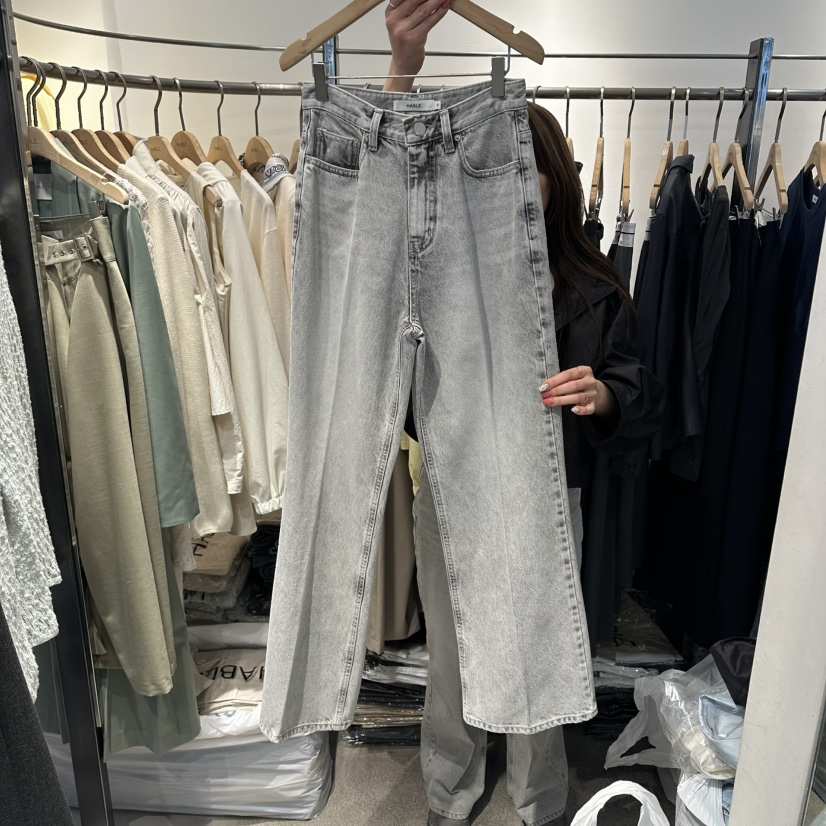 HABLE韓國東大門直郵女士新品推薦人氣時尚職業26春夏牛仔褲HABLE牛仔褲