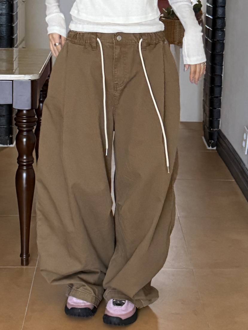 I MFACT韓國東大門代購女士新款熱賣人氣職業休閑褲褶皺I MFACT休閑褲