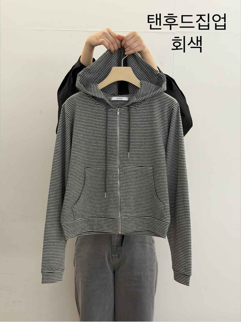 TAUPE韓國直郵實拍女裝新款休閑熱賣26春夏夾克連帽拉鏈衫TAUPE夾克