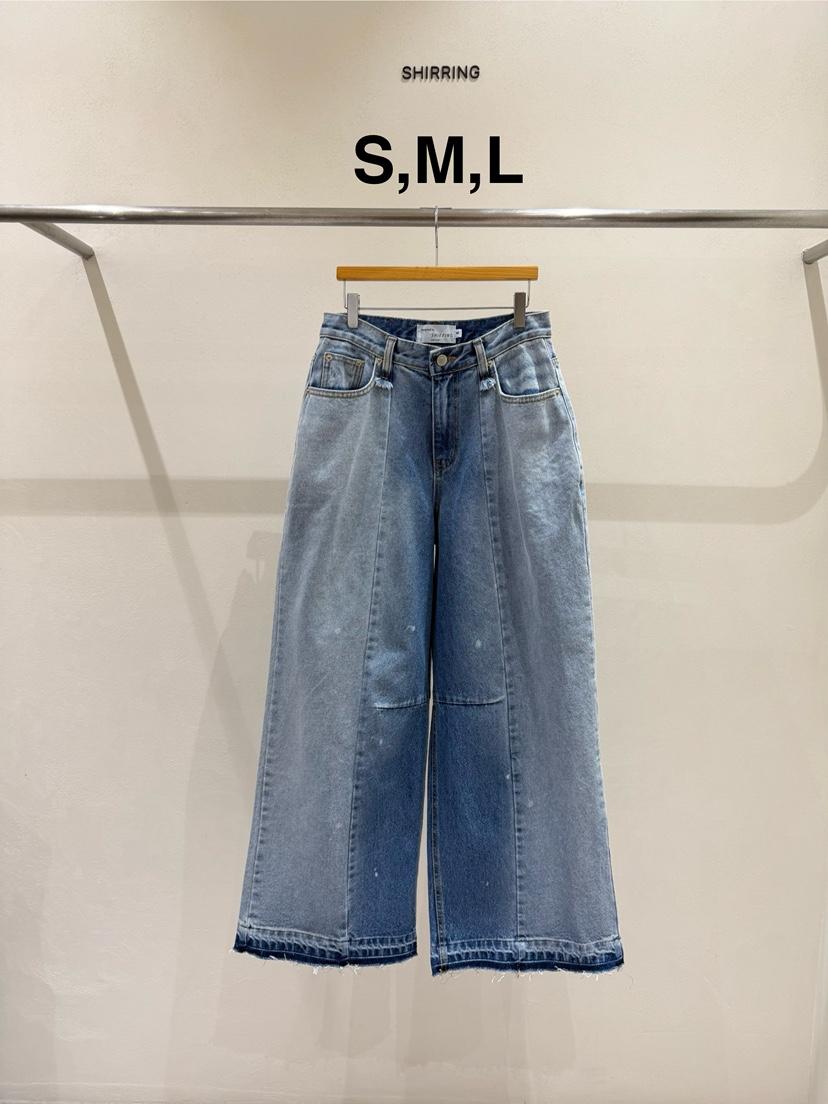 SHIRRING韓國東大門直郵女士新品休閑時尚熱賣推薦牛仔褲SHIRRING牛仔褲