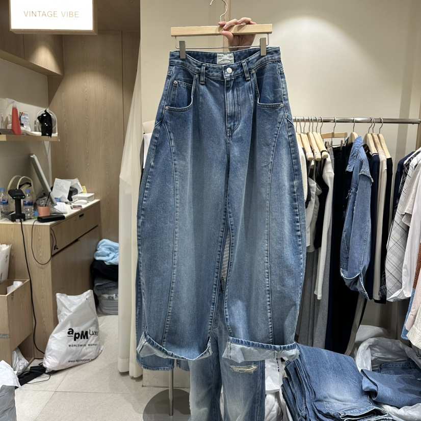 VINTAGE VIBE韓國代購女士新款職業推薦休閑人氣熱賣牛仔褲VINTAGE VIBE牛仔褲