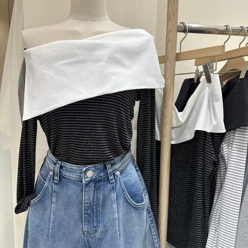 VINTAGE VIBE韓國直郵實拍女士新款推薦時尚職業長袖T恤VINTAGE VIBE長袖T恤