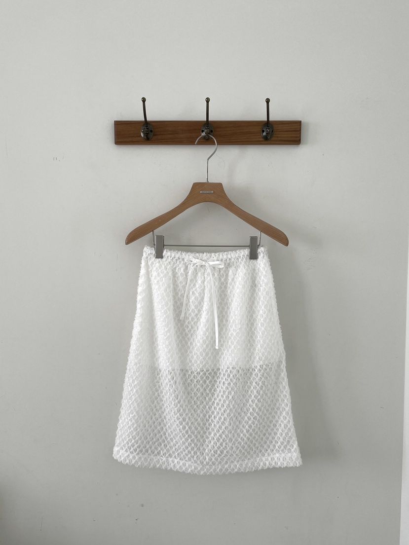 3 ANOTHER韓國直郵實拍女士新品26春夏半身裙中短裙蕾絲花3 ANOTHER半身裙/中短裙