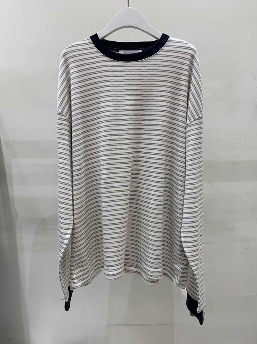 THE SIGNATURE韓國直郵實拍女士新款熱賣人氣長袖T恤條紋THE SIGNATURE長袖T恤
