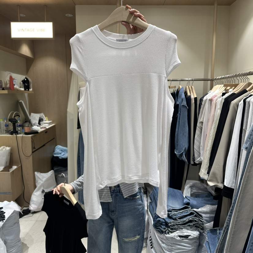 VINTAGE VIBE東大門直郵女裝新品熱賣推薦真品休閑長袖T恤VINTAGE VIBE長袖T恤