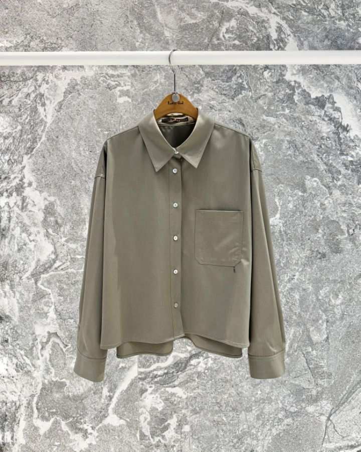 ROOKIE BUD韓國直郵女裝新款26春夏休閑襯衫蕾絲衫羊毛短款ROOKIE BUD-P襯衫/蕾絲衫