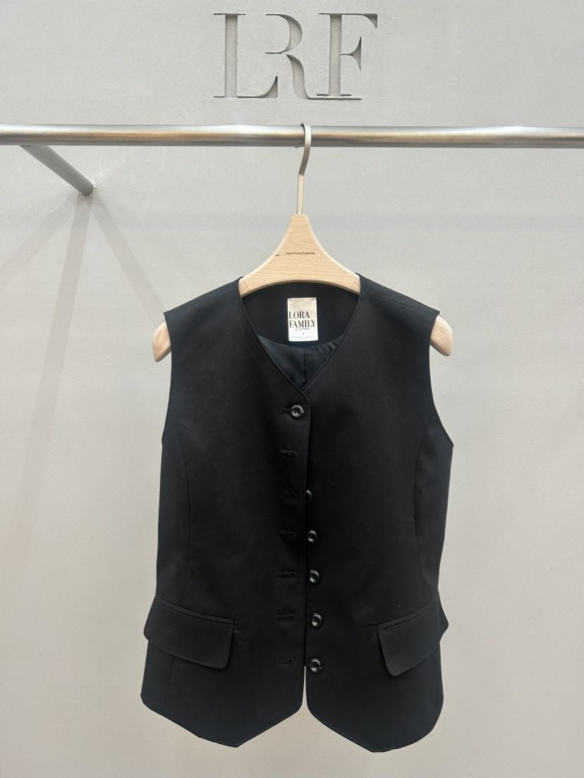 PLUS HONG-P韓國東大門代購女士新款人氣推薦休閑熱賣馬甲LORA FAMILY/PLUS HONG馬甲