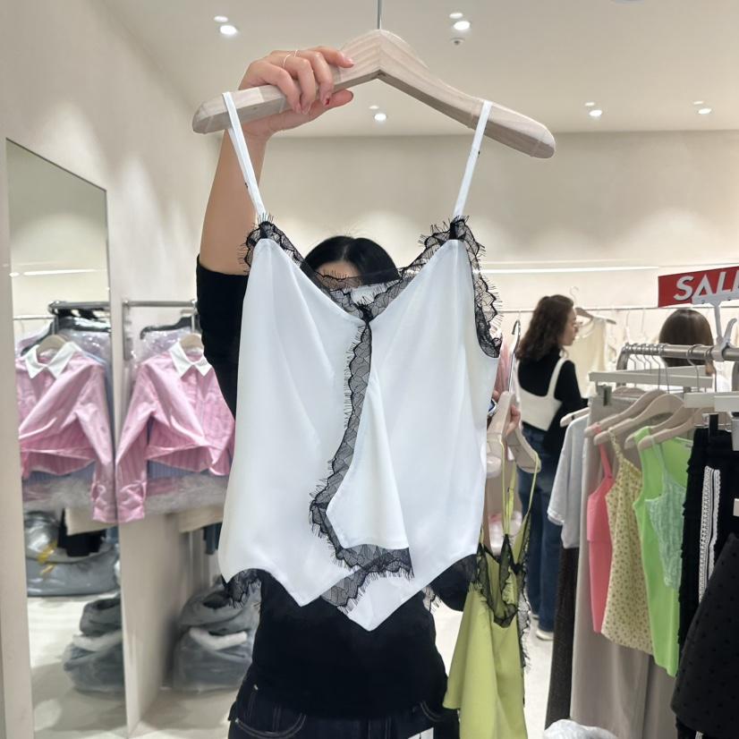 Color B韓國東大門代購女裝新款26春夏熱賣吊帶背心蕾絲Color B吊帶/背心
