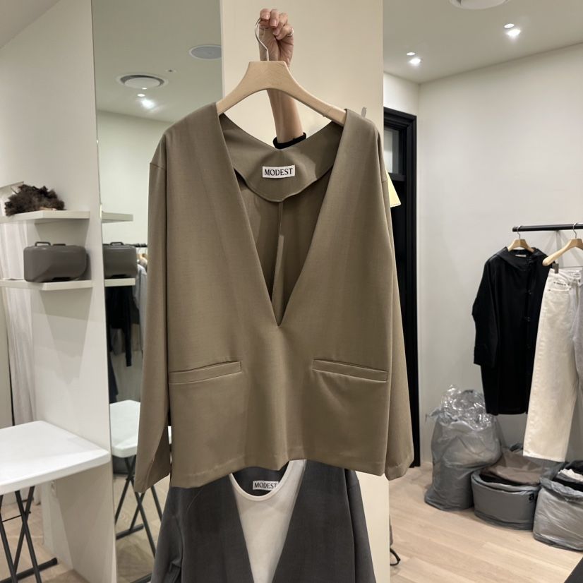 NOTTINGHAM/AVECNOUS韓國東大門直郵女裝新款26春夏夾克不含內搭MODEST/NOTTINGHAM夾克