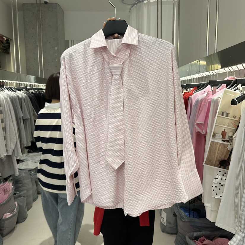 ARTE STUDIO/ATTENTION EDITORIAL韓國直郵實拍女裝新品推薦襯衫蕾絲衫含領帶ARTE STUDIO/ATTENTION EDITORIAL襯衫/蕾絲衫