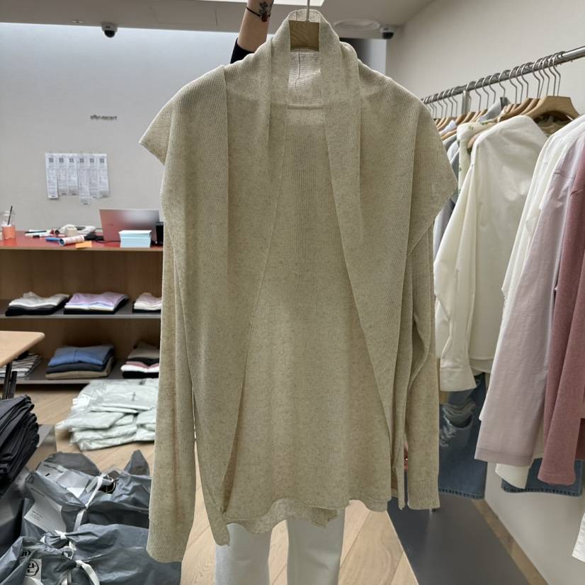 EFFERVESCENT韓國東大門代購女裝新款熱賣休閑針織衫含圍巾evc/effervescent針織衫