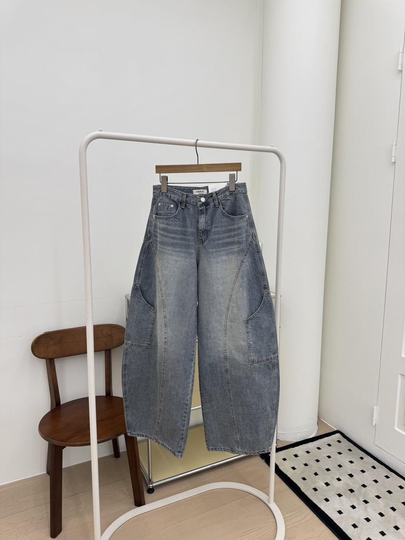 LUMIPLE韓國代購女士新款熱賣推薦時尚休閑人氣26春夏牛仔褲LUMIPLE牛仔褲