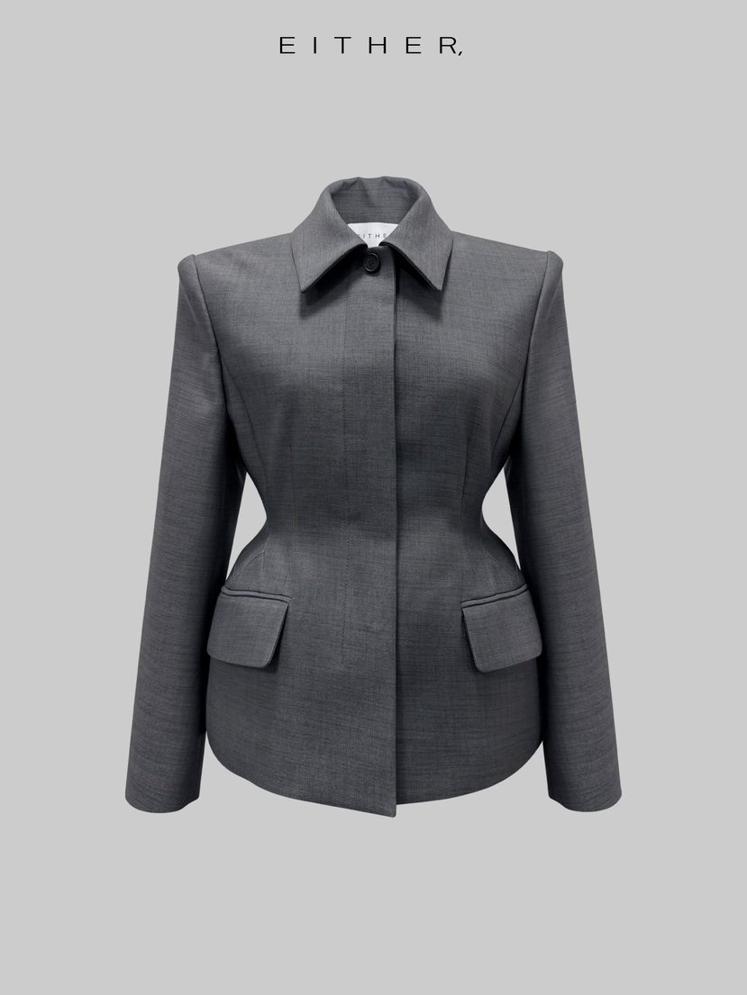 EITHER韓國東大門直郵女裝新款推薦職業人氣26春夏時尚夾克EITHER夾克