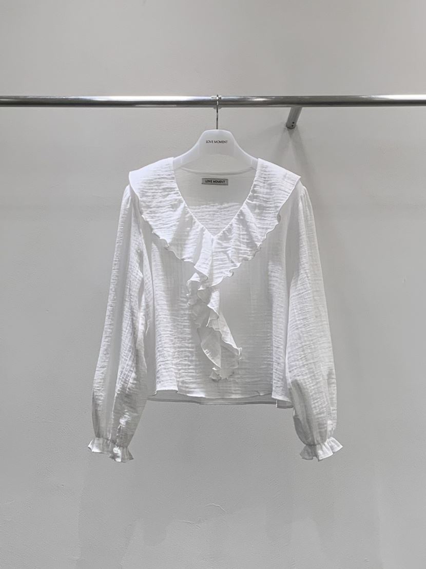 LOVE MOMENT韓國代購女裝新品休閑推薦熱賣26春夏襯衫蕾絲衫LOVE MOMENT襯衫/蕾絲衫