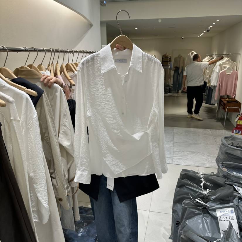 BLUEI-D/N SHARP韓國代購女士新款熱賣26春夏襯衫蕾絲衫Blue i-d/N SHARP襯衫/蕾絲衫