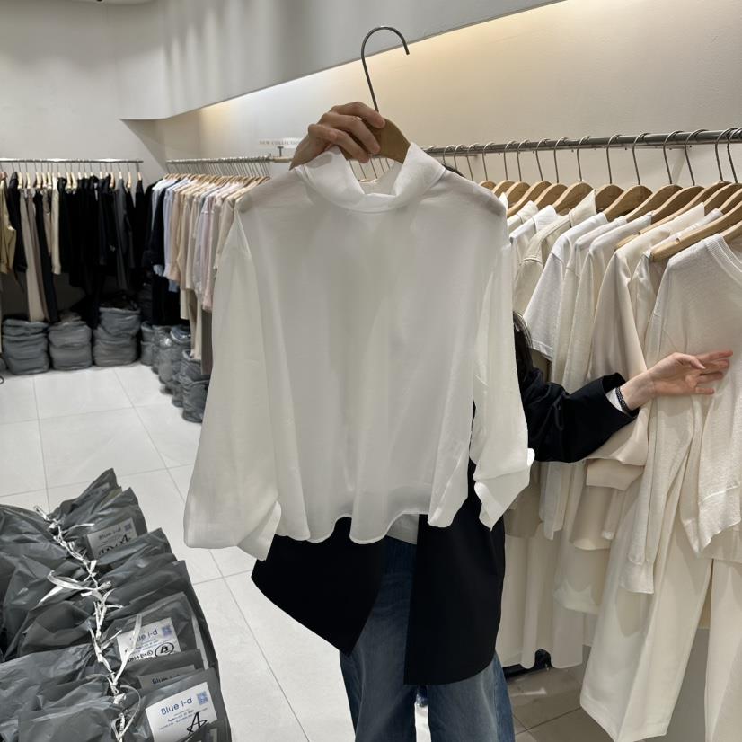 BLUEI-D/N SHARP韓國直郵女裝新款時尚26春夏襯衫蕾絲衫Blue i-d/N SHARP襯衫/蕾絲衫