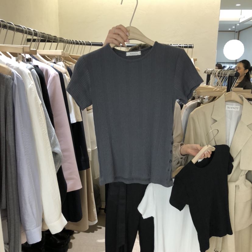 W AND J韓國直郵女裝新品26春夏人氣休閑熱賣真品時尚T恤W AND JT恤