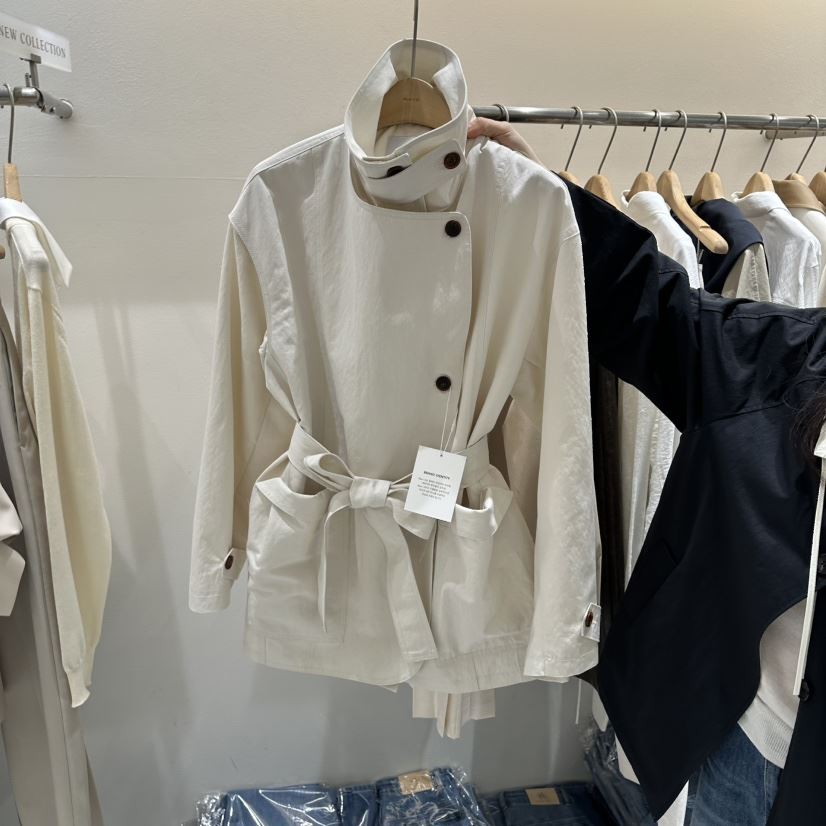 BLUEI-D/N SHARP韓國直郵女裝新款休閑真品夾克含腰帶Blue i-d/N SHARP夾克